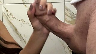 Stepfather Catches Stepdaughter in Bath and Makes Her Suck Cock