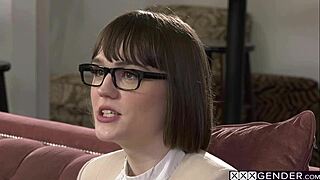 Hot tranny claire tenebrarum caught stepdad watching porn and she swallowed dick