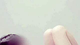 Young Japanese Student Shows Small Tits and Legs in One Piece