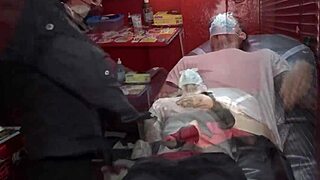 cock piercing leads to happy ending threesome with mei pang & john lemon