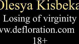 First time hardcore defloration with olesya kisbeka 🔥