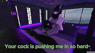 Bored Roblox girl, her friend came and fucked her