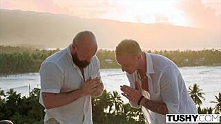 Fill my tight ass up! yells the yoga babe in her anal debut