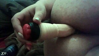 sarah link toys her ass with anal toys