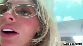 Bonnie Blue Sexy Slut Picked Up And Fucked Roughly In Car By Luke Cooper, Bent Over And Riding His Huge Cock