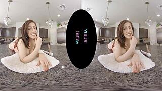 Vrallure Provokes Intense Emotions As You Can Only Sit There And Watch Her Brunette POV Masturbation With Toys