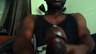 Darkness Unveils Big Cock Masturbation and Cumshot Closeup