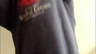 I saw this cute tranny cumming, she was moaning so loud!