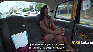 desi student gets fucked by prague taxi man in backseat