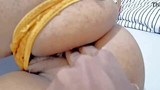 i arrived home and found the maid resting in a tempting pose on my bed