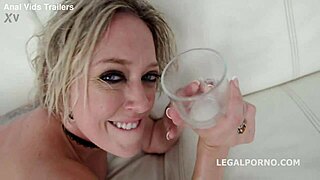 Dee Williams takes balls deep anal, gapes, and swallows creampie