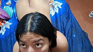 eighteen year old girl loves sucking my big cock hard