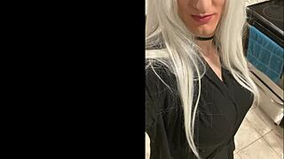 platinum blonde crossdresser after date humiliation