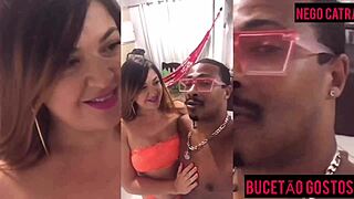 oh man, that tais daeva latina came with her dripping pussy to see my black guy's huge cock, couldn't resist using toys and sucking her tasty pussy and ass