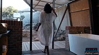 Indian MILF Angel Constance gets naked and shows amazing body