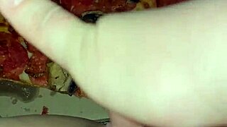 Saudi-best amateur-Arabian Snoewwhite in Los Angeles-United States of America-ASMR-food Arab porn-kinky fetish compilation-female teen 18+ masturbation with pizza chocolate ice cream fruits 😋
