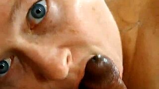 Live stream features bbw blonde in interracial cuckold scene