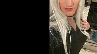 platinum blonde crossdresser after date humiliation