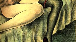 This vintage erotic film captures antique desires.