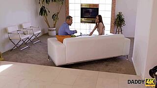 daddy4k upset lassie makes love to tender caring old man