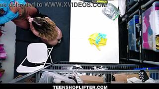 Teenshoplifter - Big Ass Hot Blonde Teen Makes Fuck Deal With Mall Cop!