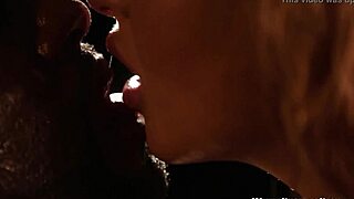 Lusty babe blows before taking big black cock!