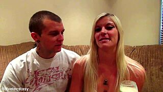 WATCH THIS DIRTY BLONDE CASTING COUPLE INTRO WITH FILTHY TALK!