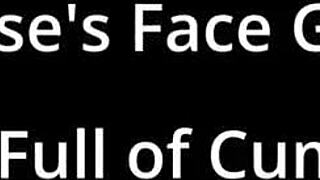 jasmine rose's face gets blasted full of cum in backstage domination