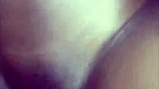 Horny ebony amateur fucking