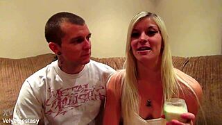 WATCH THIS DIRTY BLONDE CASTING COUPLE INTRO WITH FILTHY TALK!