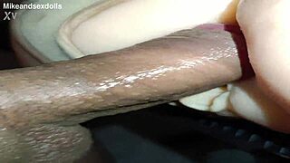 Candy's Brutal Anal Trailer in Beige Panties