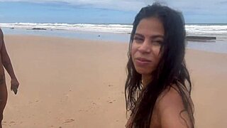 I fuked the hot brunette on copacabana beach with everyone watching, she was so tight and wet.