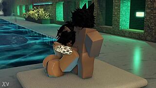 bunny femboy pounds that big titty girl rough