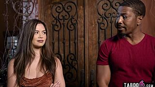 Tempting Bisexual Threesome Ignites After Heated Confrontation with Black Boyfriend and Lesbian Teen Girlfriend