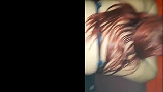 african redhead dragged to swing house gloryhole cabin for nonstop cock sucking and pussy pounding