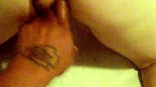 wife sneaks anal fingering while hubby sleeps next door