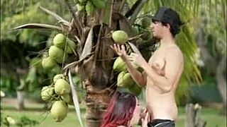 Small Latina Milf Gives Delicious Outdoor Blowjob