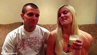 WATCH THIS DIRTY BLONDE CASTING COUPLE INTRO WITH FILTHY TALK!