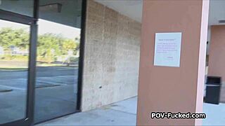 Perky Brunette Roommate Fucks Hard In Dorm For Rent Discount