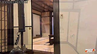 i passionately pound busty kitsune Sweetie Fox in steamy onsen