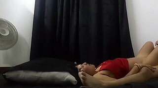 Bold Stepfather Forces Cock On Stepdaughter's Feet, She Rides To Climax