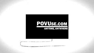 idiot blonde milf punishes step son by letting him fuck her