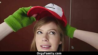 nerd step sister fucks step brother for game
