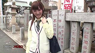 Karin Aizawa bares small tits and kinky moves in amateur JAV sex