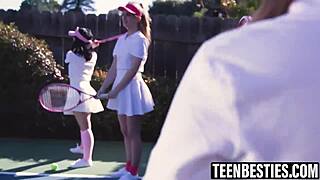 Big tits besties foursome hardcore fucking