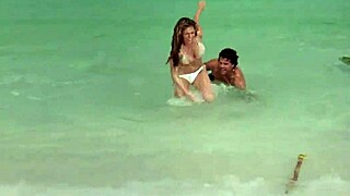 Kelly Brook nude in the movie Survival Island aka Three.