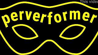 Watch the slave lick the filthy toilet seat clean with his tongue under femdom humiliation!