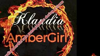 Klaudiaambergirl's solo tit play turns WILD during thunderstorm screams