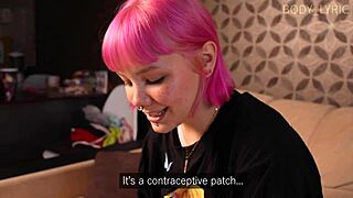 she finds out stepbro loves creampies so she begs him to fill her tight young pussy with his monster load