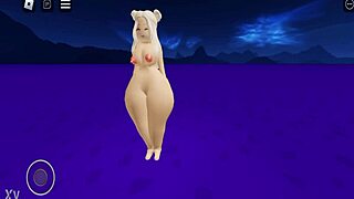 bet you'd love seeing this hot roblox girl get naked